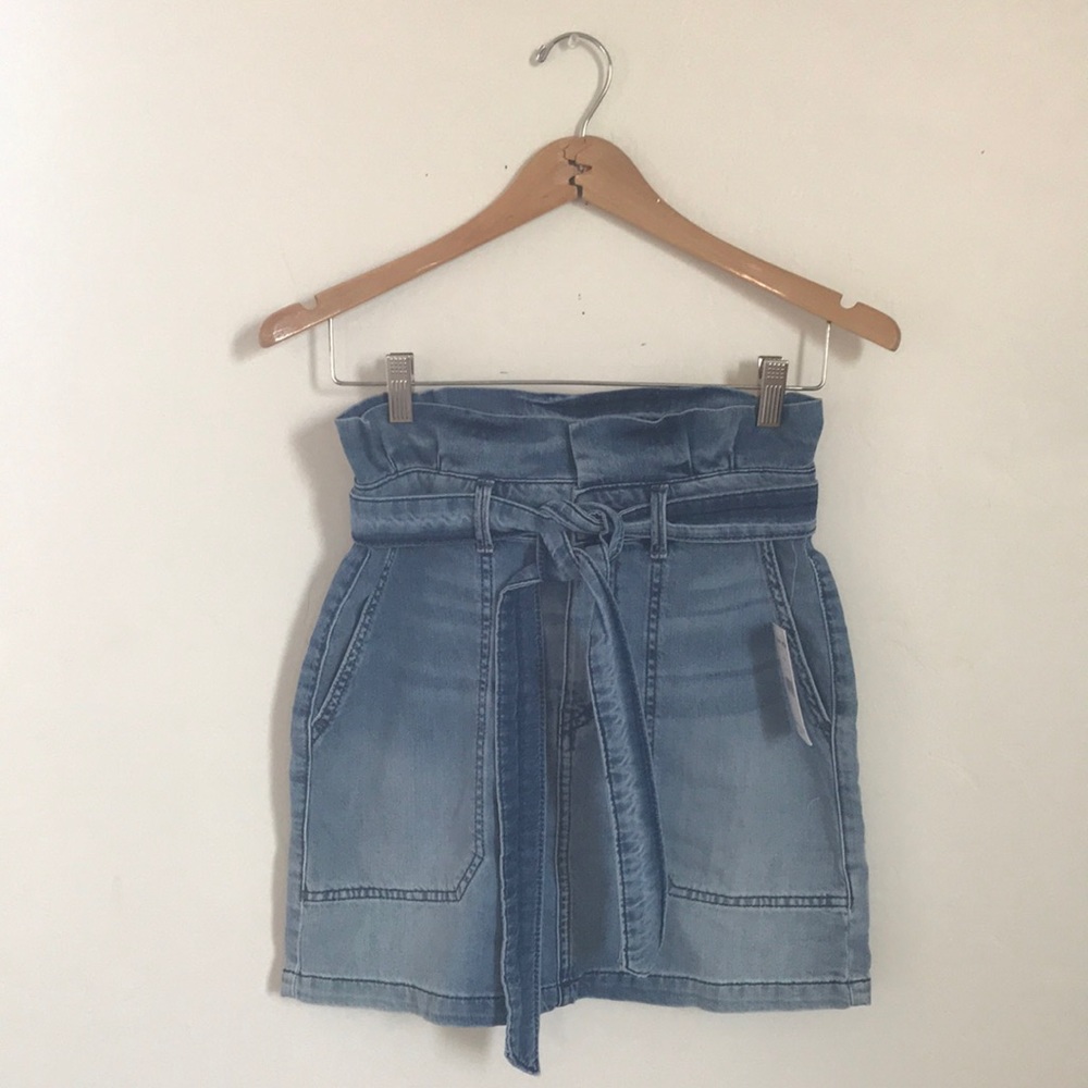Free People Splendor In The Grass Denim Skirt